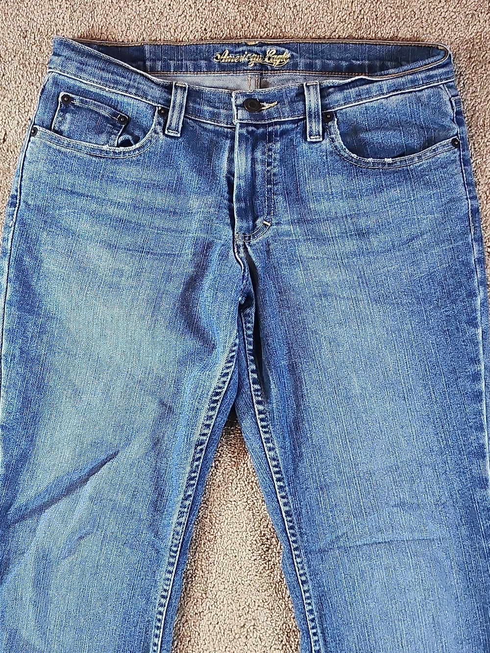 American Eagle Outfitters Women's Slim Straight Blue Denim Jeans 8 REG.